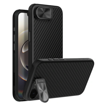 NILLKIN ETUI CARBOPROP MAGNETIC DO IPHONE 16E Z OSŁONĄ NA APARAT