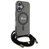 GUESS ETUI HARDCASE CROSSBODY CORD SCRIPT DO MAGSAFE DO IPHONE 16 6.1