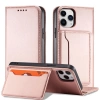 HURTEL ETUI MAGNET CARD CASE DO IPHONE 12 POKROWIEC Z PODSTAWKĄ NA TELEFON