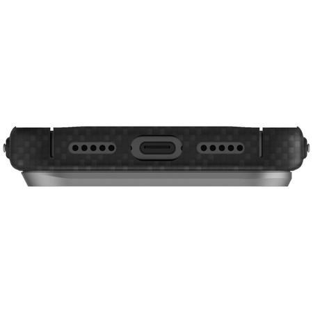 Etui UNIQ Keva EDGE do iPhone 17 Pro Magclick Charging czarny