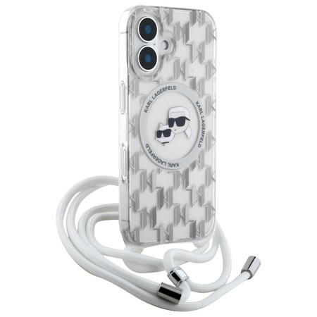 KARL LAGERFELD CASE DO IPHONE 16 6.1 DO MAGSAFE TRANSPARENT CROSSBODY