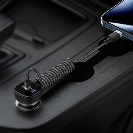 ACEFAST KABEL USB-A DO USB-C SPRĘŻYNOWY 480Mb/s 3A 1.2M DO TELEFONÓW XIAOMI