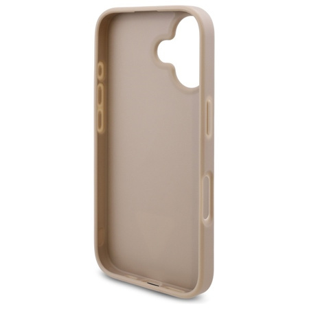 GUESS ETUI DO IPHONE 16 6.1' HARDCASE NEW 4G TRIANGLE Z METALOWYM LOGO