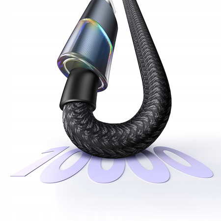 MCDODO KABEL USB-C DO TELEFONU SZYBKIE ŁADOWANIE TYP C 100W 1M LED CZARNY