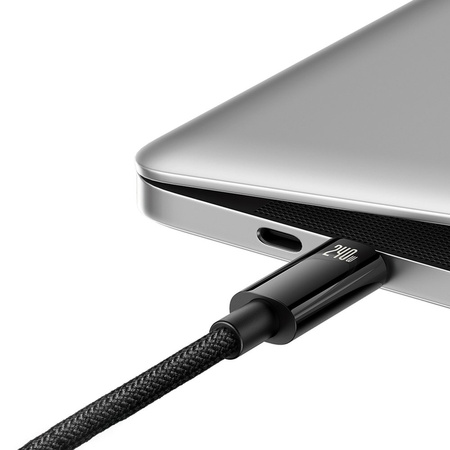 Kabel USB C - USB C 480Mb/s 240W 1m Baseus Tungsten Gold CAWJ040101 - czarny