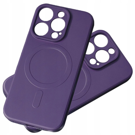 HURTEL ETUI DO IPHONE 15 PRO Z DO MAGSAFE SILIKONOWE Z OCHRANĄ ZARYSIWANIAM