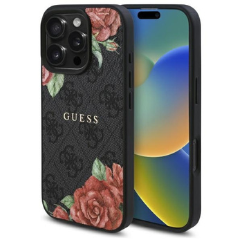 GUESS ETUI CASE HARDCASE 4G FLOWERS PRINT DO APPLE IPHONE 16 PRO DO MAGSAFE