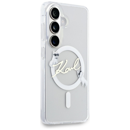 Etui Karl Lagerfeld IML KC Script        MagSafe do Samsung Galaxy S26 Plus przezroczysty