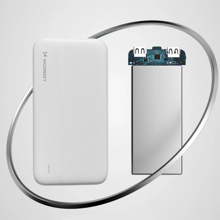WOZINSKY POWERBANK LI-PO 10000MAH DO TELEFONÓW 2 X USB Z SZYBKIM ŁADOWANIEM
