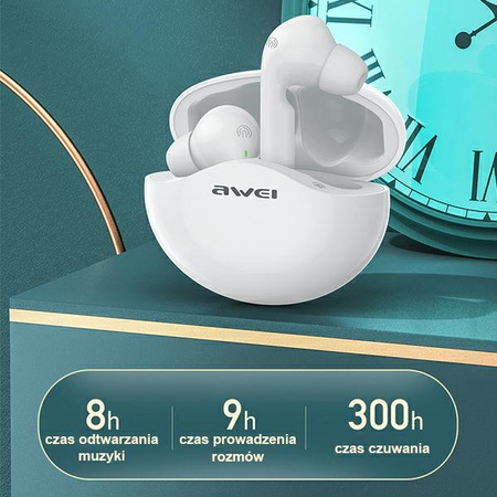 AWEI SŁUCHAWKI SPORTOWE BLUETOOTH T12TWS DO TELEFONÓW IPHONE ANDROID