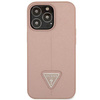 Guess GUHCP14LPSATLP iPhone 14 Pro 6,1" różowy/pink hardcase SaffianoTriangle Logo