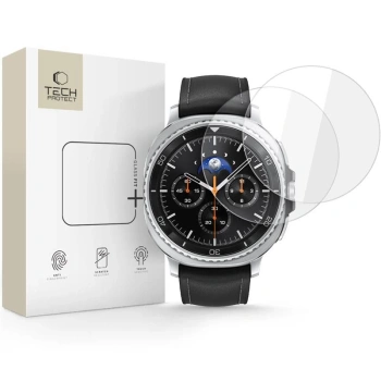 TECH-PROTECT SZKŁO HARTOWANE GLASS FIT+ 2-PACK DO SAMSUNG GALAXY WATCH 8