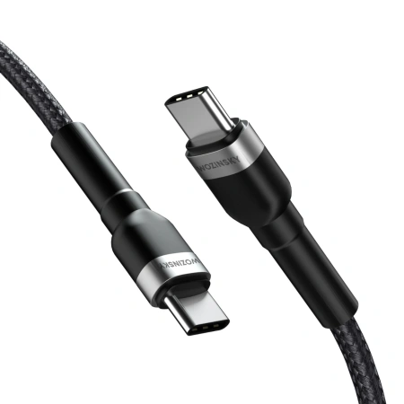 WOZINSKY KABEL USB-C USB-C DO MACBOOK PRO AIR IPAD SZYBKIE ŁADOWANIE 65W 1M