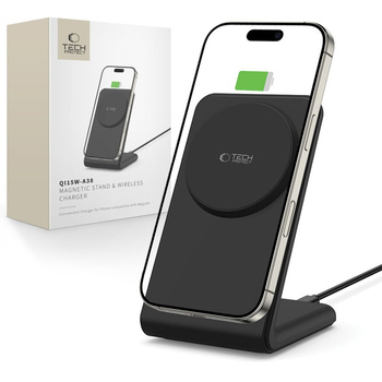 TECH-PROTECT QI15W-A38 ŁADOWARKA WIRELESS DO MAGSAFE IPHONE 12 13 14 15 15W