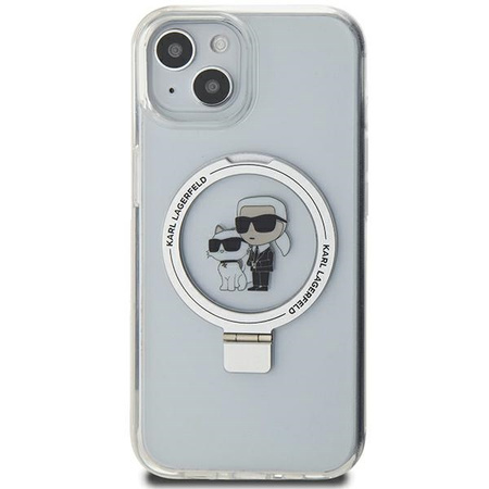 KARL LAGERFELD ETUI HARDCASE DO IPHONE 15 14 13 6,1 Z RING STAND DO MAGSAFE