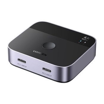 UGREEN SWITCH 2x USB-C DO HDMI 4K 60HZ DO KOMPUTERA STACJONARNEGO