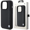 Etui BMW Leather Textured & Stripe na iPhone 15 Pro - czarne