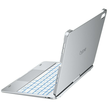 Etui Typecase Flexbook Touch z klawiaturą do iPad 11" (A16) 2025 / iPad 10.9" 2022 srebrny