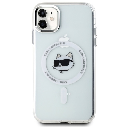 KARL LAGERFELD HARDCASE ETUI DO IPHONE 11 XR 6.1 Z METALOWYM CHOUPETTE HEAD
