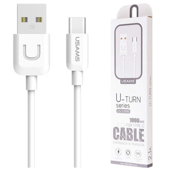 USAMS KABEL U-TURN USB-C 1M DO TELEFONÓW SZYBKIE ŁADOWANIE 2A ZŁĄCZE USB-C