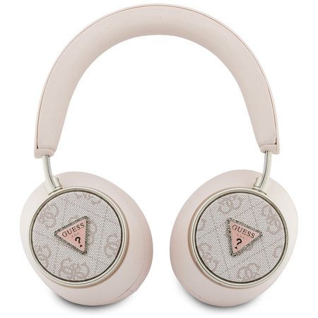 Słuchawki nauszne Guess 4G Triangle Logo Bluetooth ENC różowy