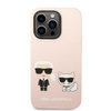 Karl Lagerfeld KLHMP14XSSKCI iPhone 14 Pro Max 6,7" hardcase jasnoróżowy/light pink Silicone Karl & Choupette Magsafe