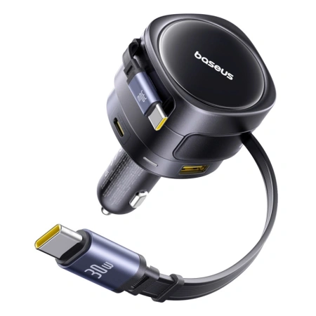 BASEUS ŁADOWARKA SAMOCHODOWA 90W DO SAMOCHODU 2X USB-C 1X USB-A SZYBKIE
