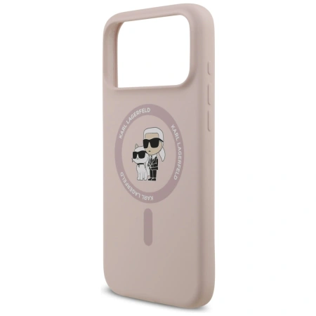 KARL LAGERFELD ETUI SILICONE KARL&CHOUPETTE RING MAGSAFE DO IPHONE 17 PRO