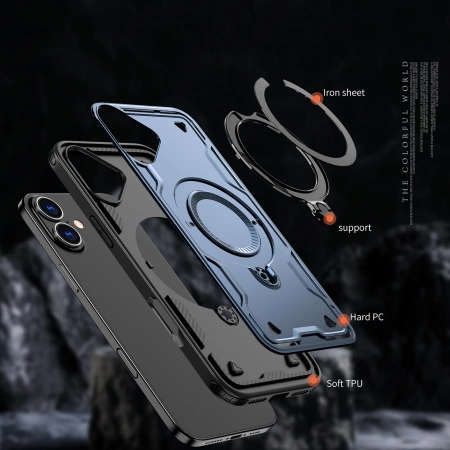HURTEL ETUI DO MAGSAFE HYBRID ARMOR DO IPHONE 16 PLUS PANCERNE OCHRONA