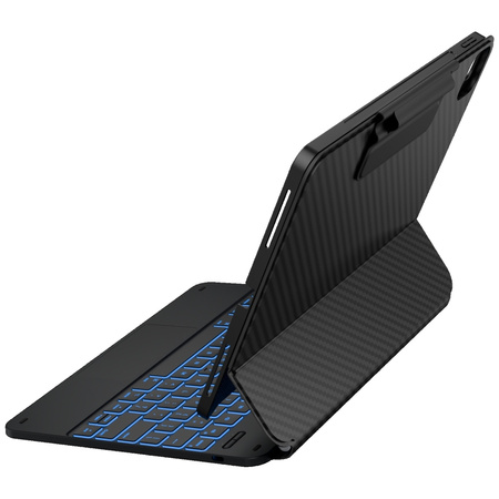 Etui Typecase Edge + z klawiaturą do iPad Air 13" 2024/2025 włókno węglowe
