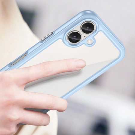 HURTEL ETUI OUTER SPACE CASE Z ŻELOWĄ RAMKĄ DO IPHONE 16 ODPORNE NA UPADKI