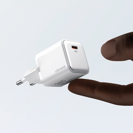 USAMS ŁADOWARKA SIECIOWA 1XUSB-C PD30W DO IPHONE 13 14 15 SZYBKIE ŁADOWANIE