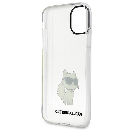 Etui Karl Lagerfeld KLHCN61HNCHTCT na iPhone 11 / Xr - przezroczyste hardcase Ikonik Choupette