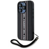 KARL LAGERFELD ETUI DO IPHONE 15 PRO SAFFIANO Z DROBNYM WZOREM STRIPES CORD