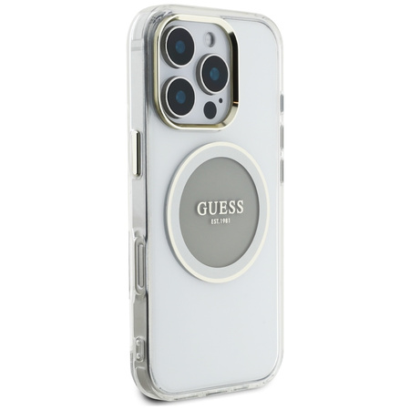 GUESS ETUI POKROWIEC MAGNETYCZNY DO MAGSAFE IPHONE 16 PRO LOGO CLASSIC