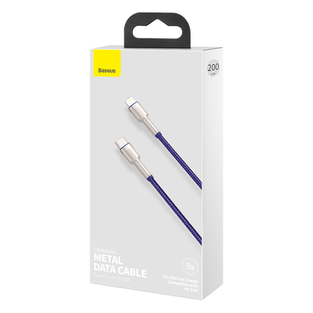 BASEUS KABEL USB-C DO LIGHTNING CAFULE 20W DO IPHONE X 2M SZYBKIE ŁADOWANIE