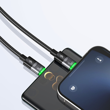 MCDODO KABEL USB-C 2W1 SZYBKIE ŁADOWANIE DO IPHONE MACBOOK LED 100W 2M
