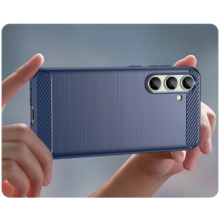 HURTEL ETUI SILIKONOWE CARBON CASE DO SAMSUNG GALAXY S24 FE OCHRONNY
