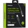 INNOSTYLE JAZZY KABEL USB-C LIGHTNING MFI SZYBKIEGO ŁADOWANIA DO IPHONE KEVLAR 1M CZARNY