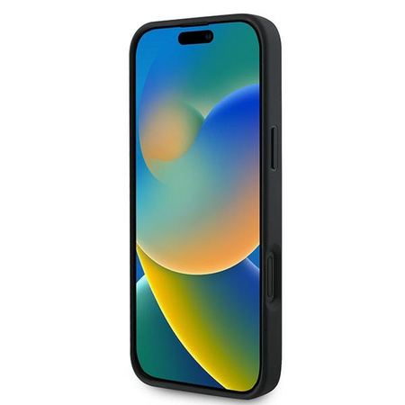 GUESS ETUI HARDCASE GRAINED RING DO MAGSAFE DO IPHONE 16 PLUS 6.7 Z PEŁNĄ