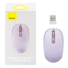 Myszka bezprzewodowa Baseus F01B 2.4GHz + Bluetooth 3.0 + 5.0 - fioletowa