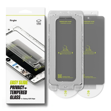 RINGKE SZKŁO PRYWATYZUJĄCE EASY SLIDE 2-PACK DO SAMSUNG GALAXY S25 EDGE