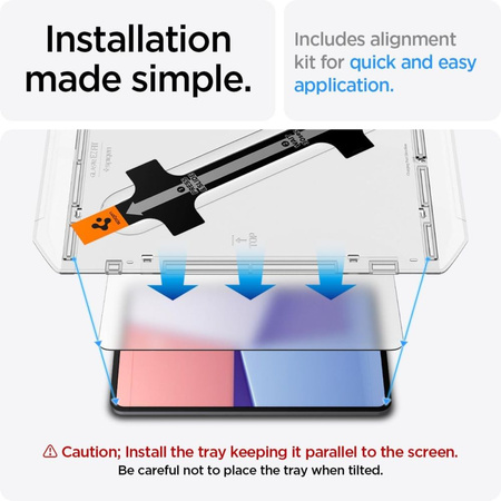 SPIGEN SZKŁO HARTOWANE GLAS.TR EZ FIT DO IPAD PRO 13 7 2024 SAMOINSTALUJĄCE