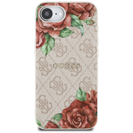 GUESS ETUI CASE MAGNETYCZNE DO IPHONE 16E DO MAGSAFE 4G Z KWIATOWYM PRINTEM