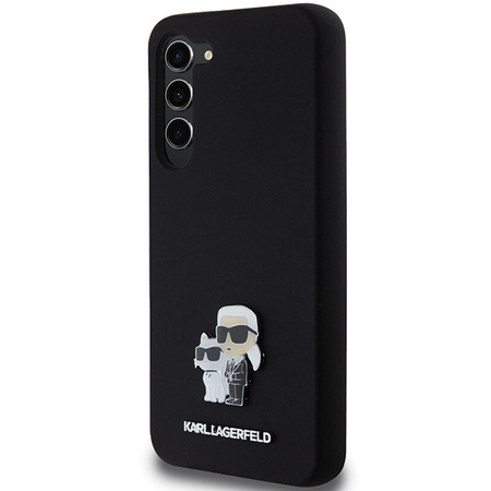 KARL LAGERFELD CASE DO SAMSUNG S24+ S926 SILICONE KARL&CHOUPETTE METAL PIN