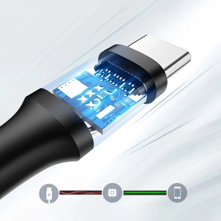 UGREEN KABEL USB-A 3.0 DO USB-C 3A DO TELEFONÓW 0.5M SZYBKIE ŁADOWANIE