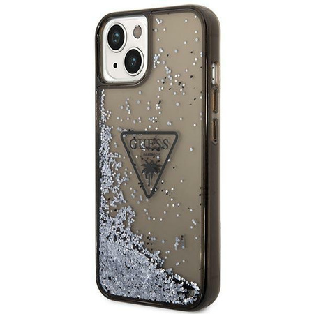 Guess GUHCP14MLFCTPK iPhone 14 Plus 6,7" czarny/black hardcase Liquid Glitter Palm Collection