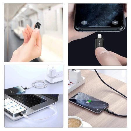 Adapter Wozinsky WALC-01 Lightning - USB-C - czarny