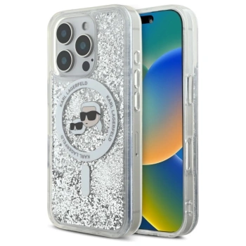 KARL LAGERFELD ETUI HARDCASE DO IPHONE 16 PRO 6.3 DO MAGSAFE LIQUID GLITTER