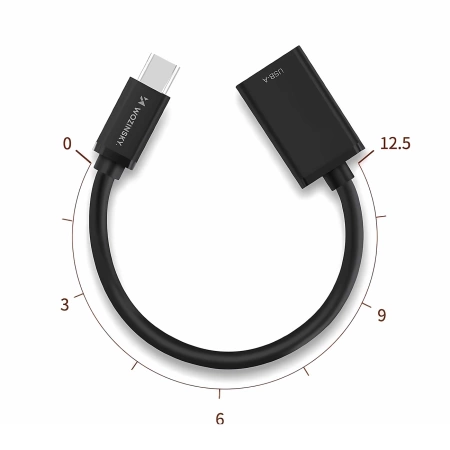 WOZINSKY ADAPTER USB-C 3.0 DO USB-A 3.0 OTG PRZEJŚCIÓWKA MĘSKI ŻEŃS